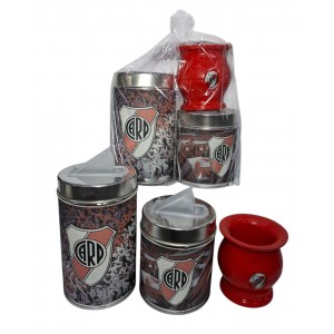 SET MATERO METAL  3 PZAS EN CAJA RIVER