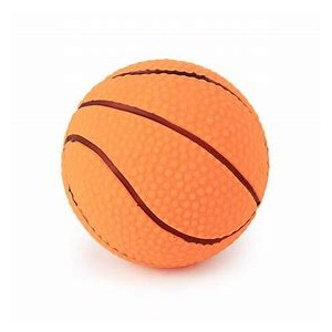 PELOTA CHIFLE PARA MASCOTAS BASKET