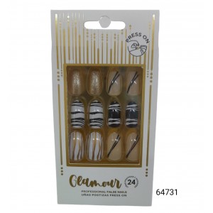 U&Ntilde;AS POSTIZAS DECORADAS  ADULTOS EN CAJA