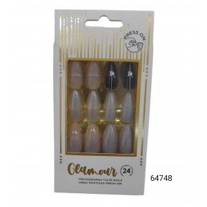 U&Ntilde;AS POSTIZAS DECORADAS   EN CAJA 