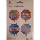 GLOBO 18" (45CM) FELIZ CUMPLEA&Ntilde;OS 