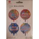 GLOBO 18" (45CM) FELIZ CUMPLEAÑOS 