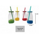 BOTELLA 12 CM CON TAPA Y SORBETE
