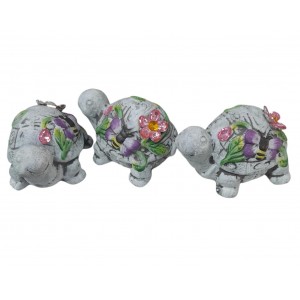TORTUGUITA CERAMICA 12 CM DECORADA