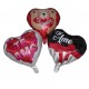 GLOBOS 45 CM CORAZON " TE QUIERO-TE AMO"
