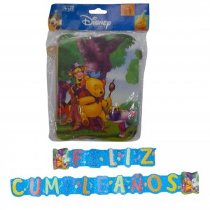 CARTEL FELIZ CUMPLEA&Ntilde;OS OSITO POOH