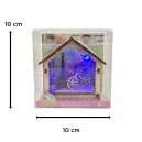 ADORNO CASITA MADERA CON LUZ LED EN PVC