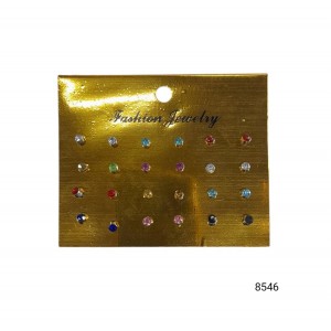 ARO STRASS COLOR X 12 PARES CHICOS