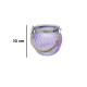 CANDELABRO VIDRIO COLOR CON SOGA 10 CM