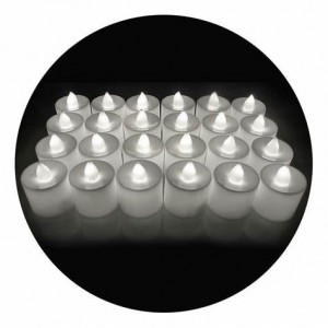 VELA LED 1,8CM  BLANCA FRIA