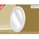 ESPEJO OVALADO 21 CM MARCO BLANCO PVC