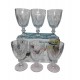 COPAS X 6 VIDRIO GRESO LABRADO PARA VINO