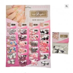 U&Ntilde;AS DECORADAS X 12 PAQUETES EN BLISTER