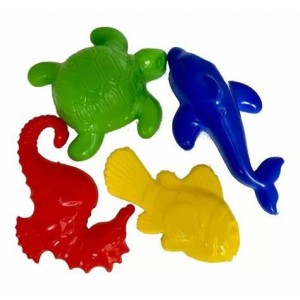 SET DE MOLDES ARENEROS X 4U EN RED