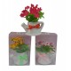 TETERA CERAMICA 6,T CM CON RAMO DE FLORES