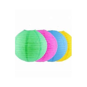 LAMPARA DE PAPEL 16"(40CM) COLOR