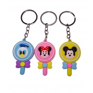 LLAVERO GOMA FORMA CHUPETIN CARITA DISNEY