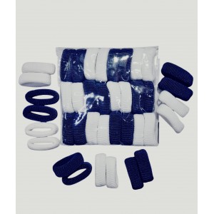 COLITAS TOALLAS X24 BLANCAS Y AZULES