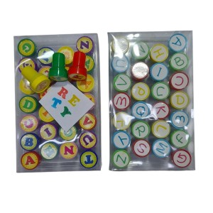 SELLITOS LETRAS ABECEDARIO X 26U EN CAJA