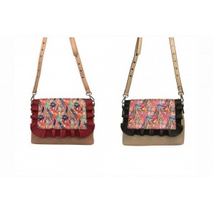 CARTERA CON VOLADO 30X20X10