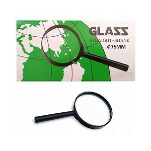 LUPA GLASS 75MM EN CAJA