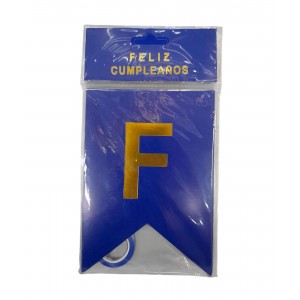 BANDERIN FELIZ CUMPLEA&Ntilde;OS AZUL