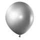 GLOBOS PERLADOS 12" (30 CM) X 25 PLATEADOS