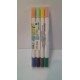 MARCADOR X 4 BICOLOR DOBLE PUNTA