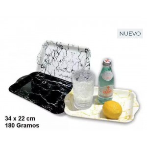 BANDEJA RECTANG. 34X22 DECORADA