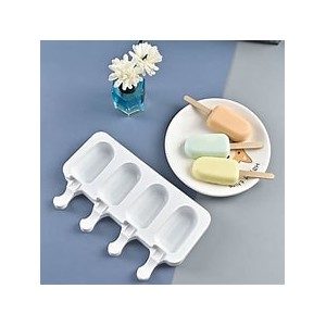 MOLDE SILICONA PARA 4 HELADOS