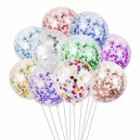 GLOBO LATEX CRISTAL 12" X 50U CON CONFETTI