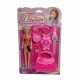 SET INFANTIL MUÑECA + ACCESORIOS E/B 26X40 CM
