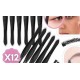 PINZA DEPILAR NEGRAS X 12U EN BLISTER