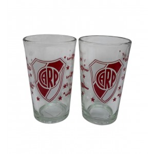 VASO DE VIDRIO NILDA RIVER PLATE