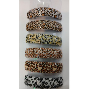 HEBILLA FRANCESA 9 CM ANIMAL PRINT X 6U