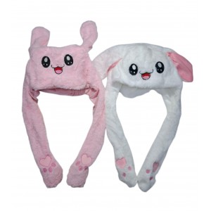 GORRO INFANTIL PELUCHE  LEVANTA OREJAS 