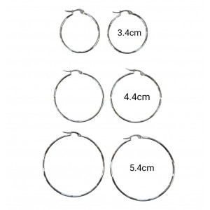 ARO ARGOLLA 4,4CM ACERO BLANCO