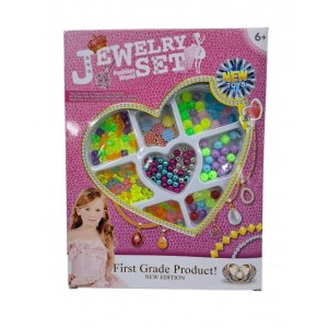 JUEGO PARA ARMAR COLLARES EN CAJA CORAZON