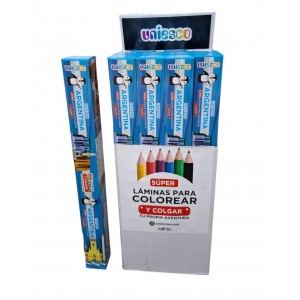 LAMINA PARA COLOREAR Y COLGAR 95X65 ARGENTINA