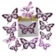  MARIPOSA DECORATIVA FUCCIA X 12U