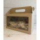 MALETIN CARTON MARRON FRENTE VISOR 25X14