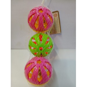 SONAJERO PELOTA X 3 EN RED