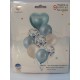  SET DE GLOBOS X 9 CELESTE