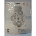 SET DE GLOBOS X 9 PLATEDOS