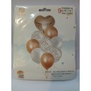  SET DE GLOBOS X 9U ROSE GOLD