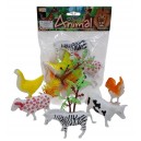 ANIMALES DE GRANJA GDES EN BOLSA CON ACCEORIOS