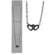 CADENA ACERO CON DIGE 2 CORAZONES