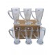 TAZA RECTA VIDRIO PAR CAPUCCINOS X 6U