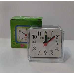 RELOJ DESPERTADOR TRANSPARENTE