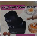  MOLDES X 3 PAR TORTAS DESMONTABLES 3 MODELOS